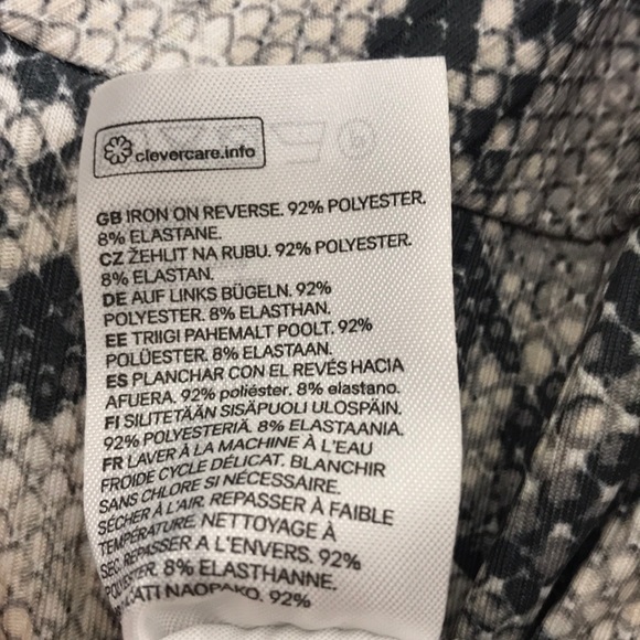 H&M Gray Snakeskin Bodysuit XS [SOLD] - Picture 6 of 8